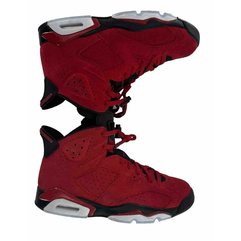 Nike Air Jordan 4 Retro Toro Bravo 2013 Red Suede Mens Size 8 (308497-603)​​​